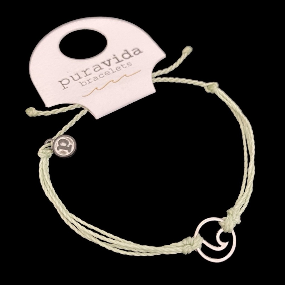 PURA VIDA WAVE BRACELET, SILVER